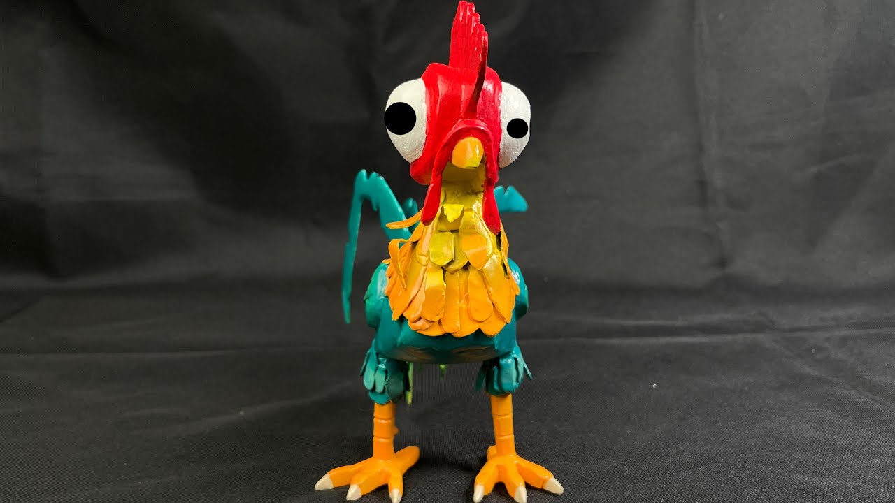 Sculpting Hei Hei with a 3D pen