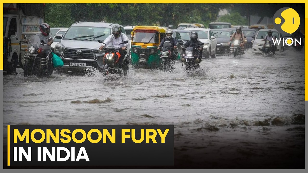 Monsoon Mayhem In India: IMD Forecasts Heavy Rainfall For Delhi & Adjoining Areas | WION News