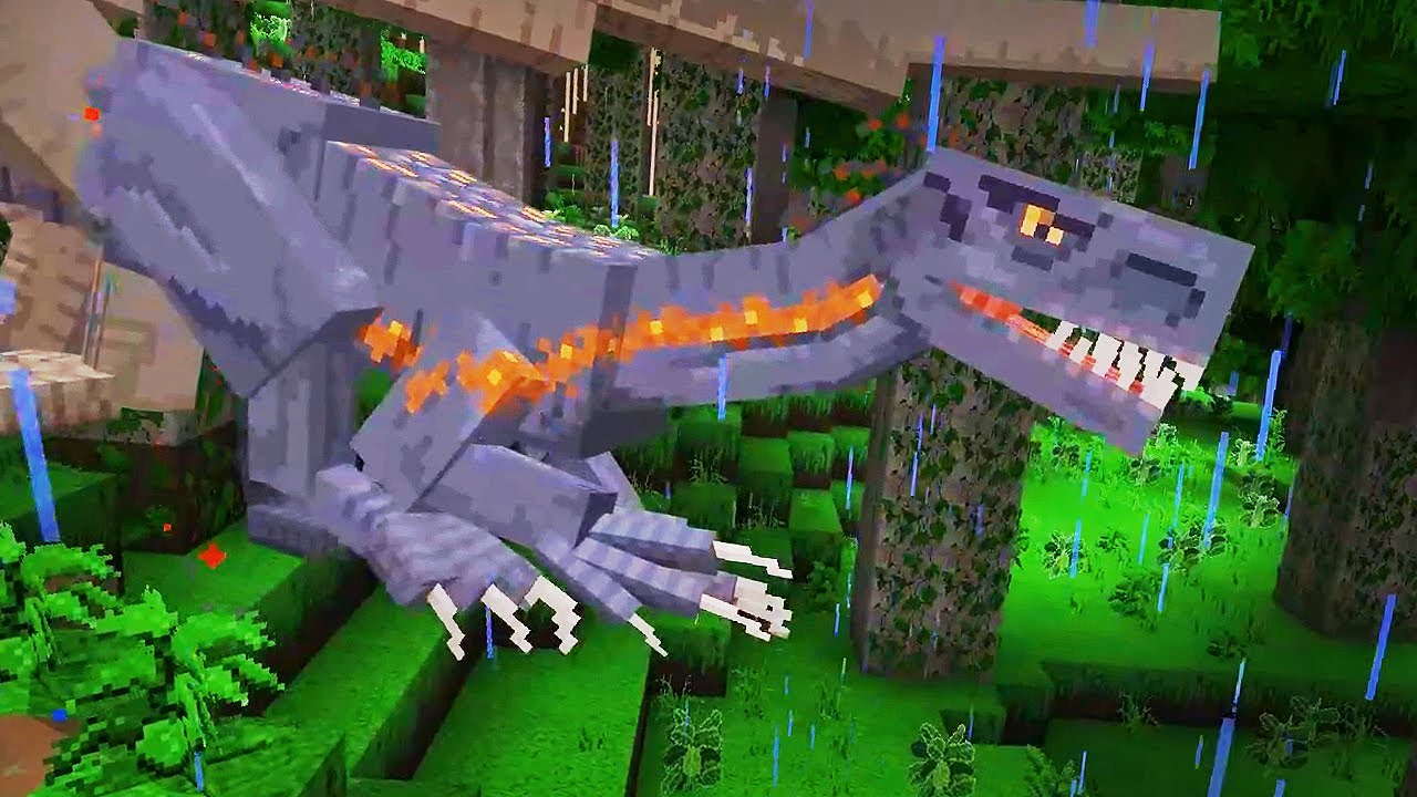 ИНДОРАПТОР ВЫБЕЖАЛ! Парк открыт! Геймплей Minecraft DLC «Мир Юрского периода»