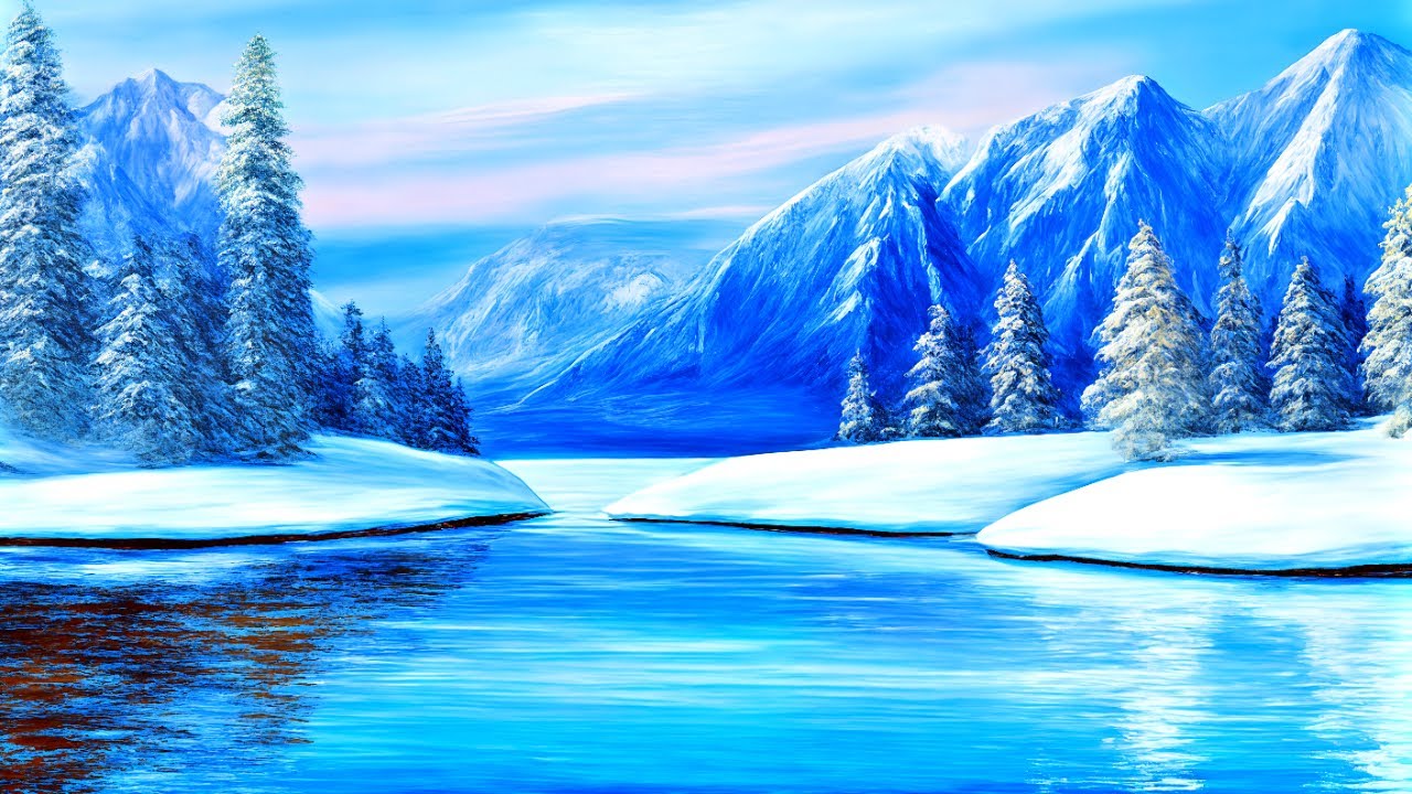 Entspannungsmusik - Heilende Kraft der Berge (Traumhafte Winterszenen)