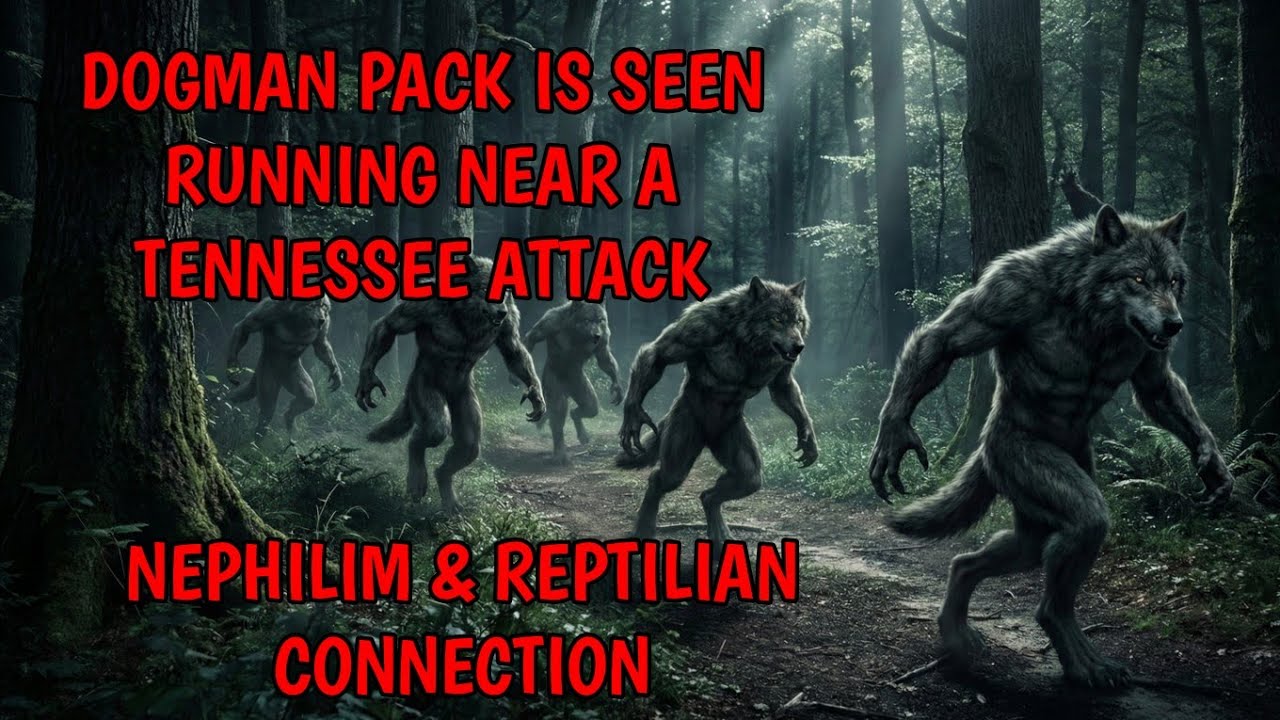 DOGMAN PACK SEEN RUNNING NEAR A TENNESSEE ATTACK & NEPHILIM & REPTILIAN CONNECTION 