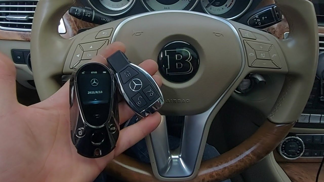 Brabus Ekranlı Anahtar •  Cls Maybach S400 Mercedes Anahtarı • Tüm Araçlara Uygundur • AR700 LCD KEY