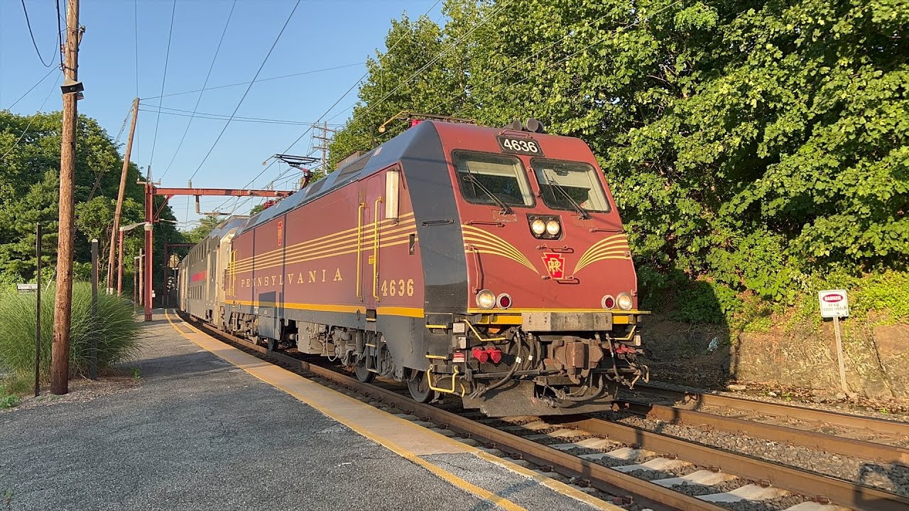 NJT ALP-46A 4636 PRR Heritage Unit at Bernardsville Gladstone Branch Twice In A Row June 29-30 2022