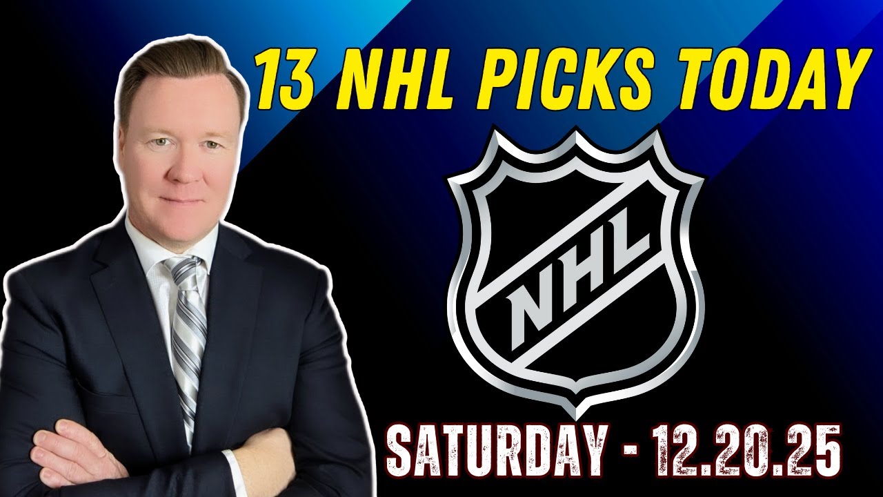 Saturday 13 NHL Betting Picks l 12/20/25 l Vernon&rsquo;s Best NHL Bets, Expert Picks and Predictions