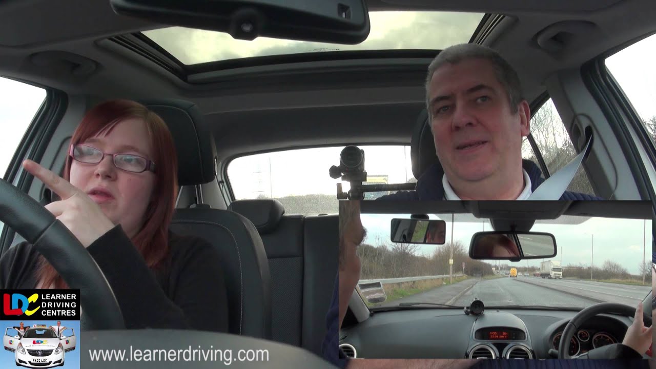 Nikki's 17th driving lesson - High speed roundabouts