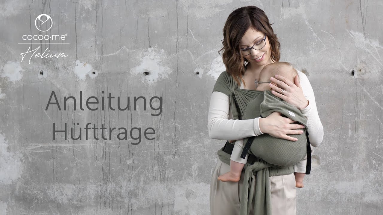 Anleitung Babytrage | Baby seitlich tragen | Hüfttrage | cocoo•me® Helium Halfbuckle Wrapcon
