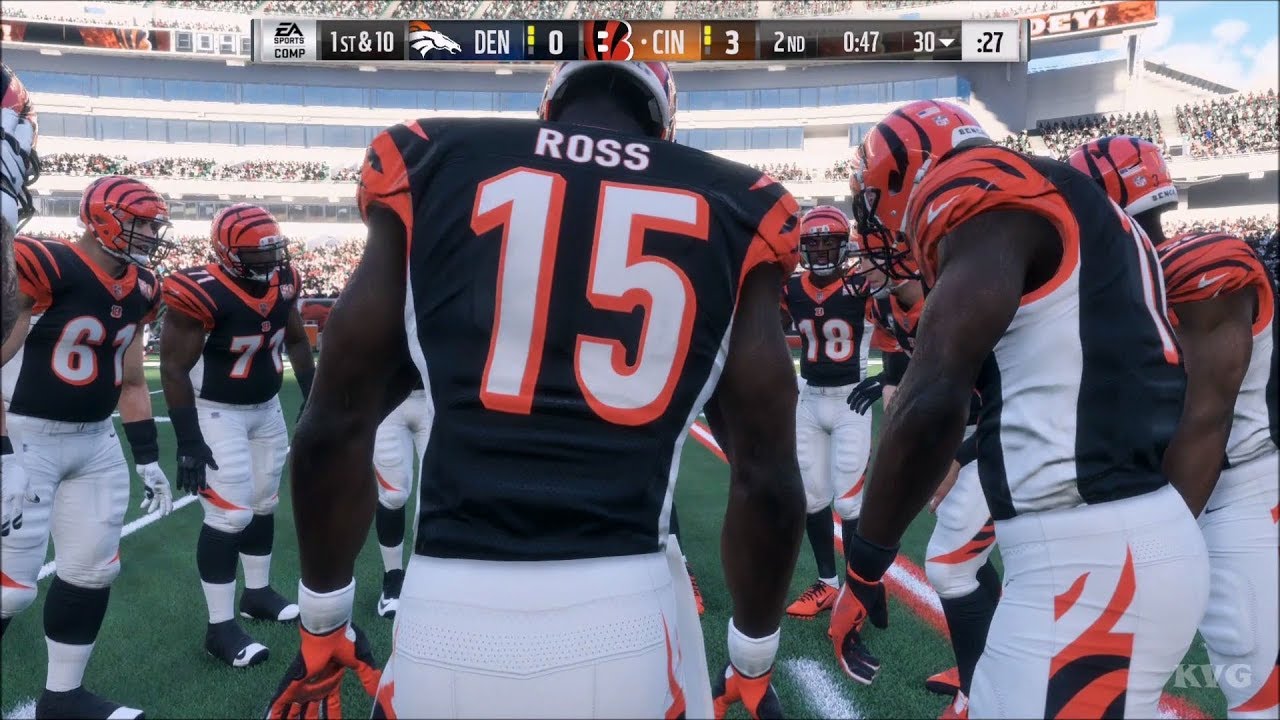 Madden NFL 18 - Cincinnati Bengals vs Denver Broncos - Gameplay (HD) [1080p60FPS]