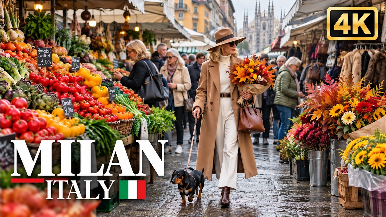 MILAN, ITALY 🇮🇹 The Most Stylish Traditional Market | 4K Walking Tour