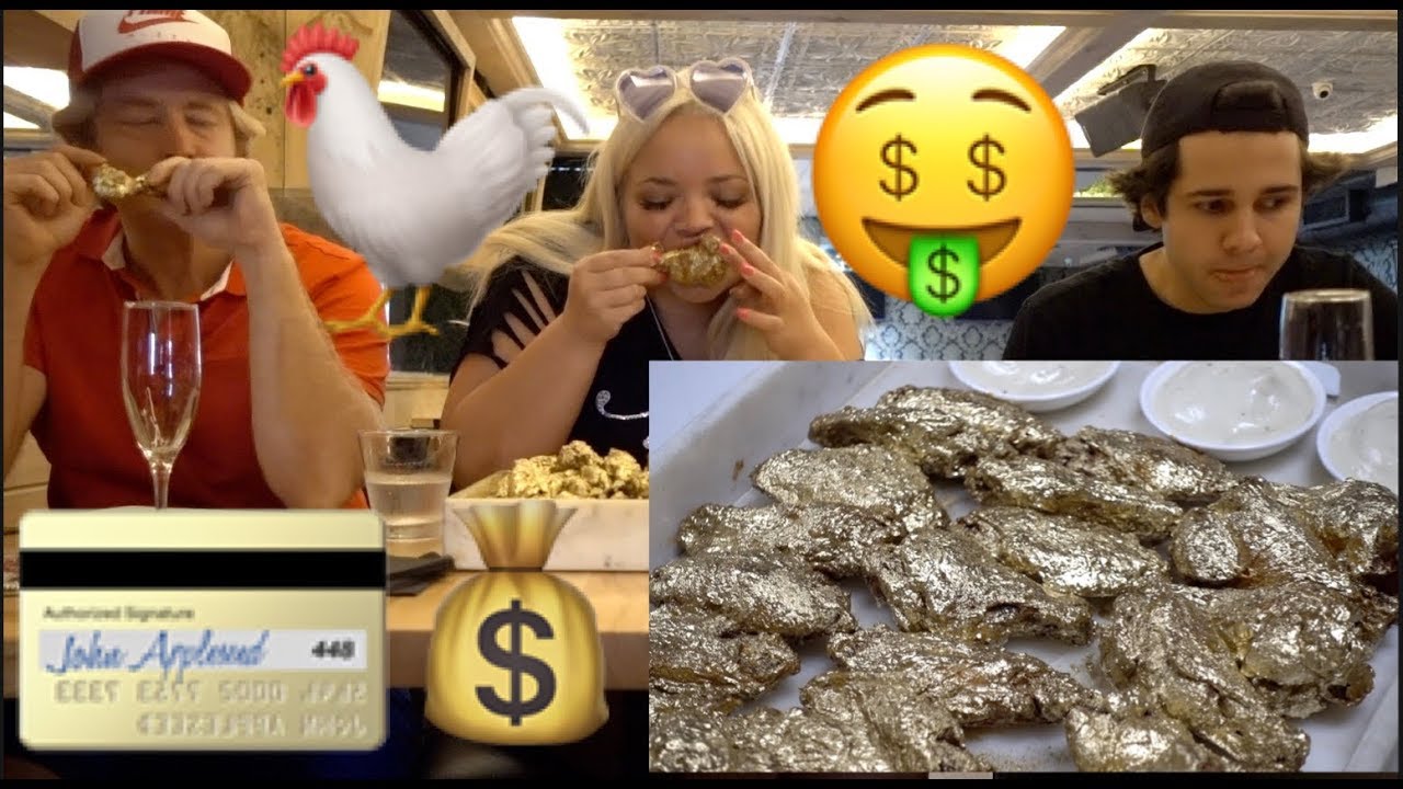 TRYING THE $1,000 GOLD CHICKEN WINGS IN NYC!