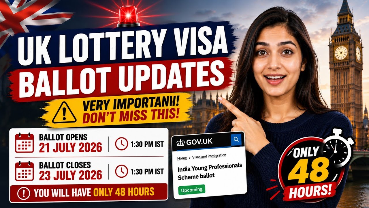 UK Lottery Visa 2026 | Ballot Dates Official Update Out | Must Watch before Apply