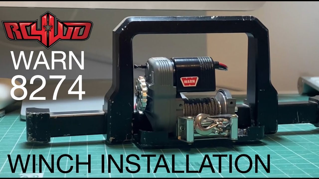 How to install: (rc4wd Warn 8274 winch + poison spider fair lead)