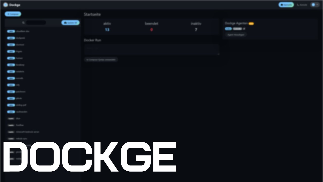 Simple und Einfache Docker Compose Verwaltung! (dockge installation)