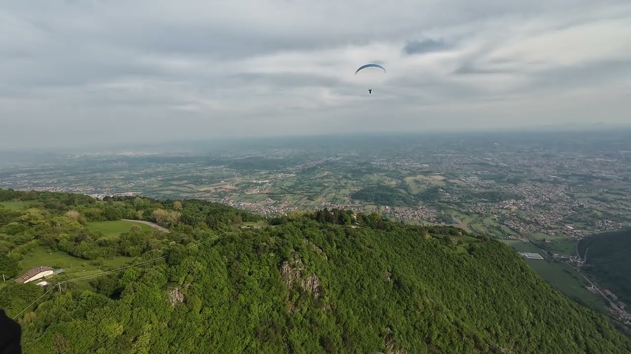 Paragliding 3.5.2025 - Bassano del Grappa - kompletní let z Casette do Paradiso