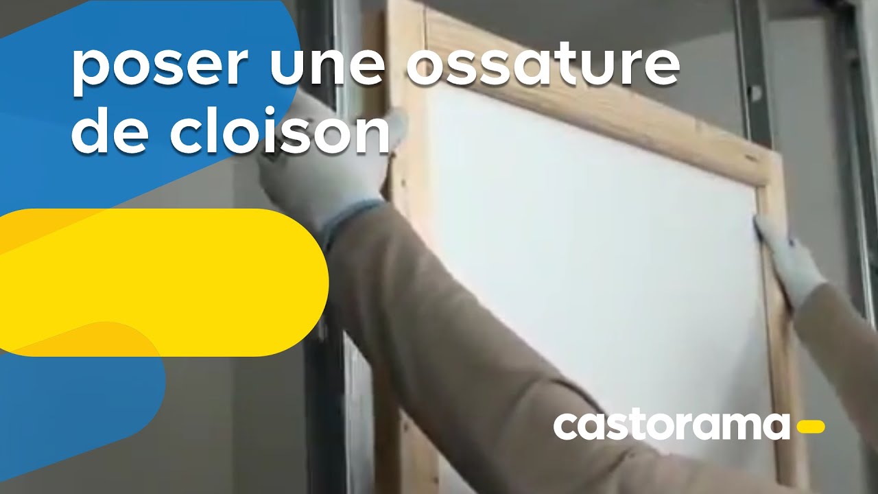 Poser une ossature de cloison (Castorama)