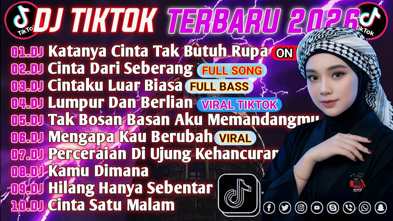 DJ VIRAL TIKTOK TERBARU 2026 || DJ KATANYA CINTA TAK BUTUH RUPA || DJ CINTA DARI SEBERANG FULL BASS🔥
