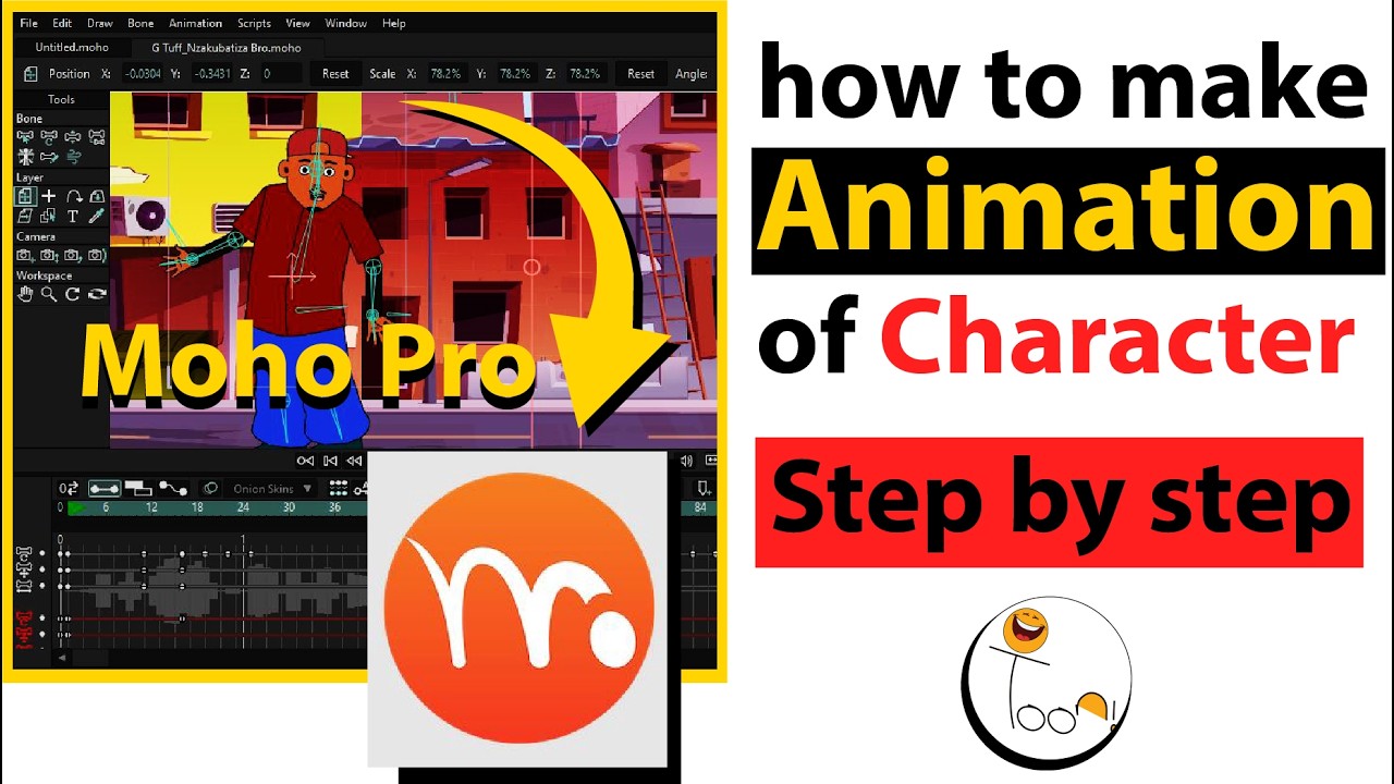 How to animate character in Moho pro step by step #animation #tutorial #animationtutorial