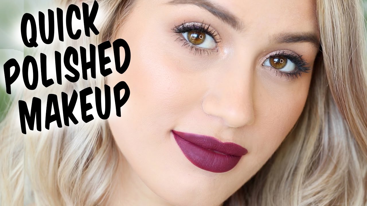 My 'Go To' Makeup  | Fresh skin + Bright eyes + BOLD lips