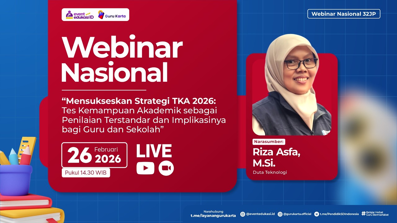 H2: Webinar Tes Kemampuan Akademik Penilaian Terstandar dan Implikasinya bagi Guru dan Sekolah