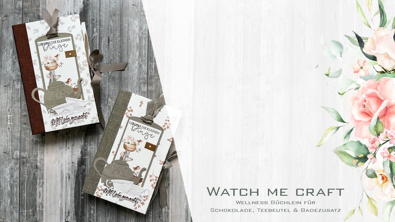 WATCH ME CRAFT | Wellness Büchlein für Schoki, Badezusatz & Tee | Creative-Depot