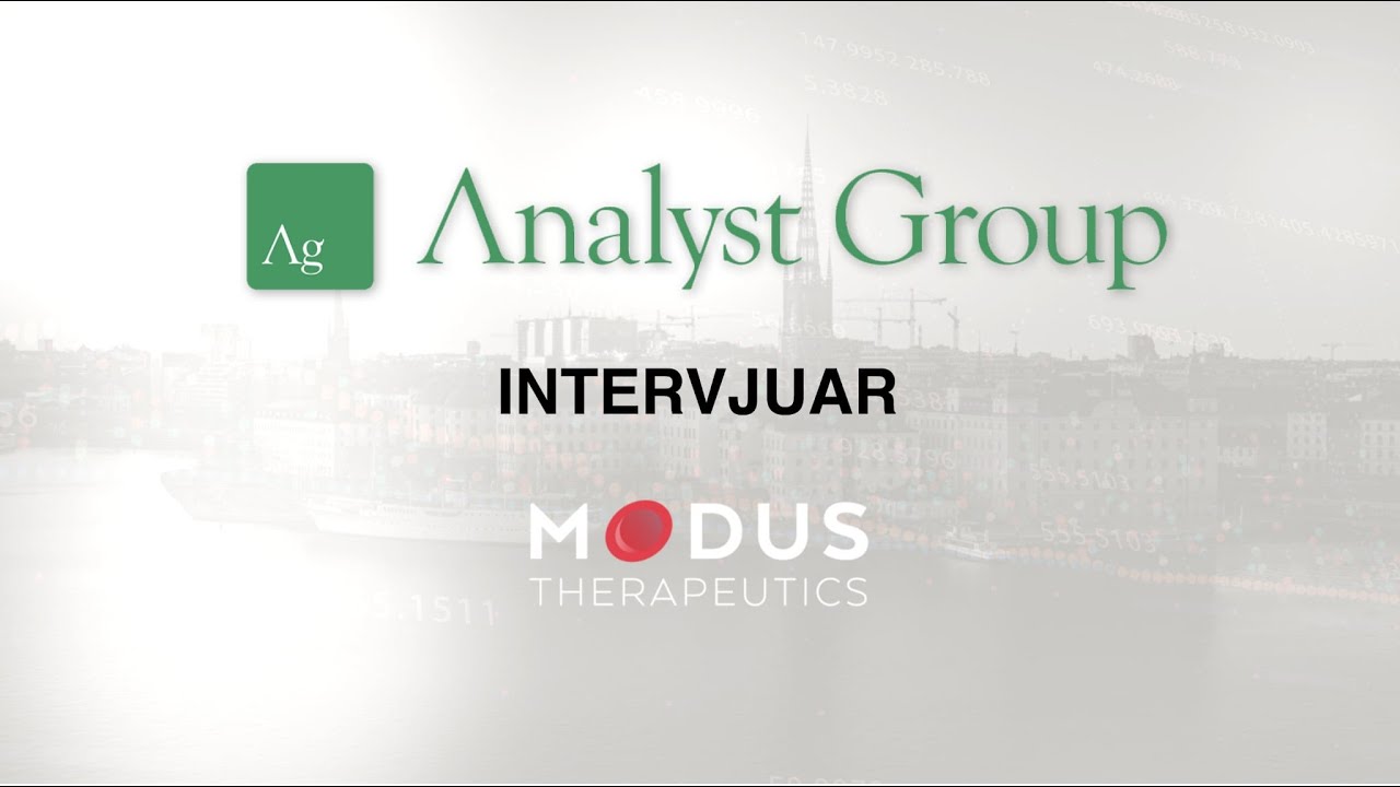 Intervju med Modus Therapeutics VD John Öhd