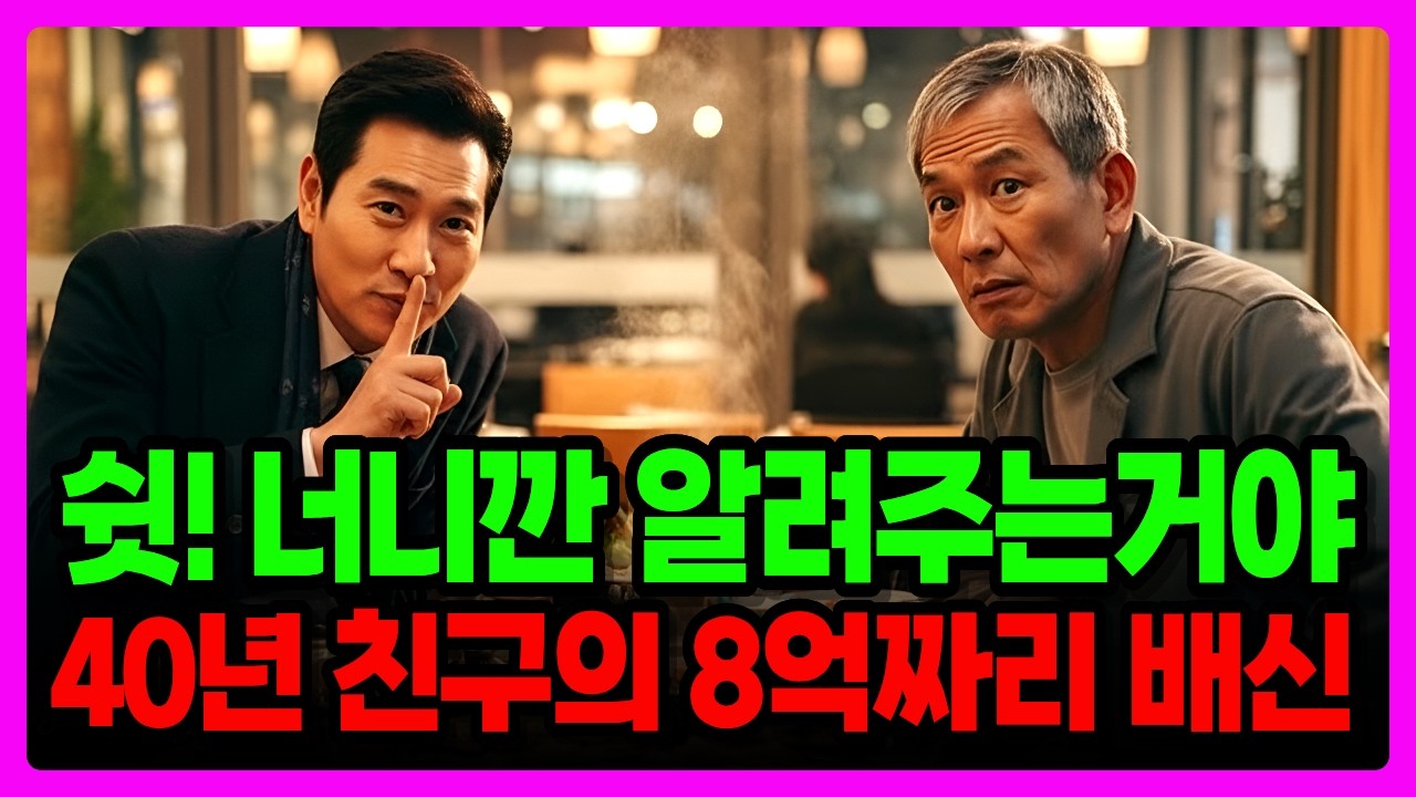 [노후 자금 사연]돈 때문에 세상이 무너졌다... 40년 지기를 믿은 순간, 전재산 8억이 증발 │노후사연│오디오북│인생사연