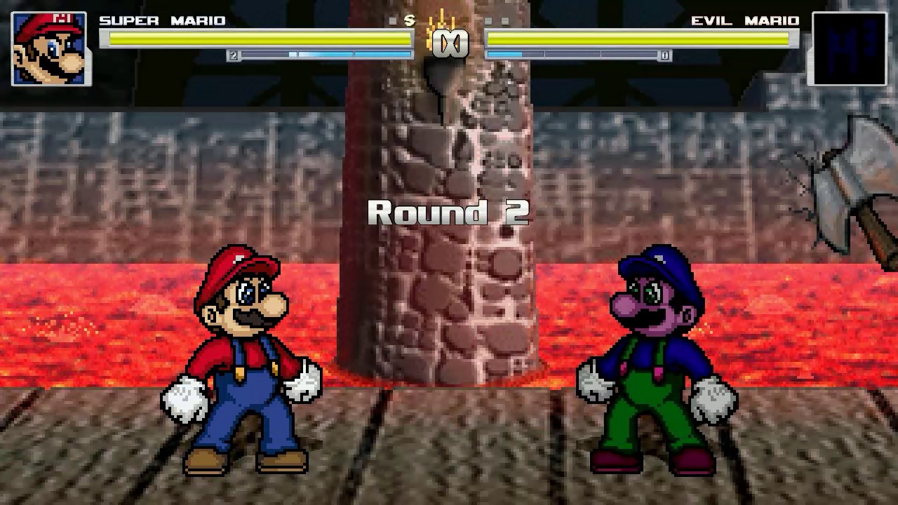 AN Mugen Request #989: Super Mario VS Evil Mario