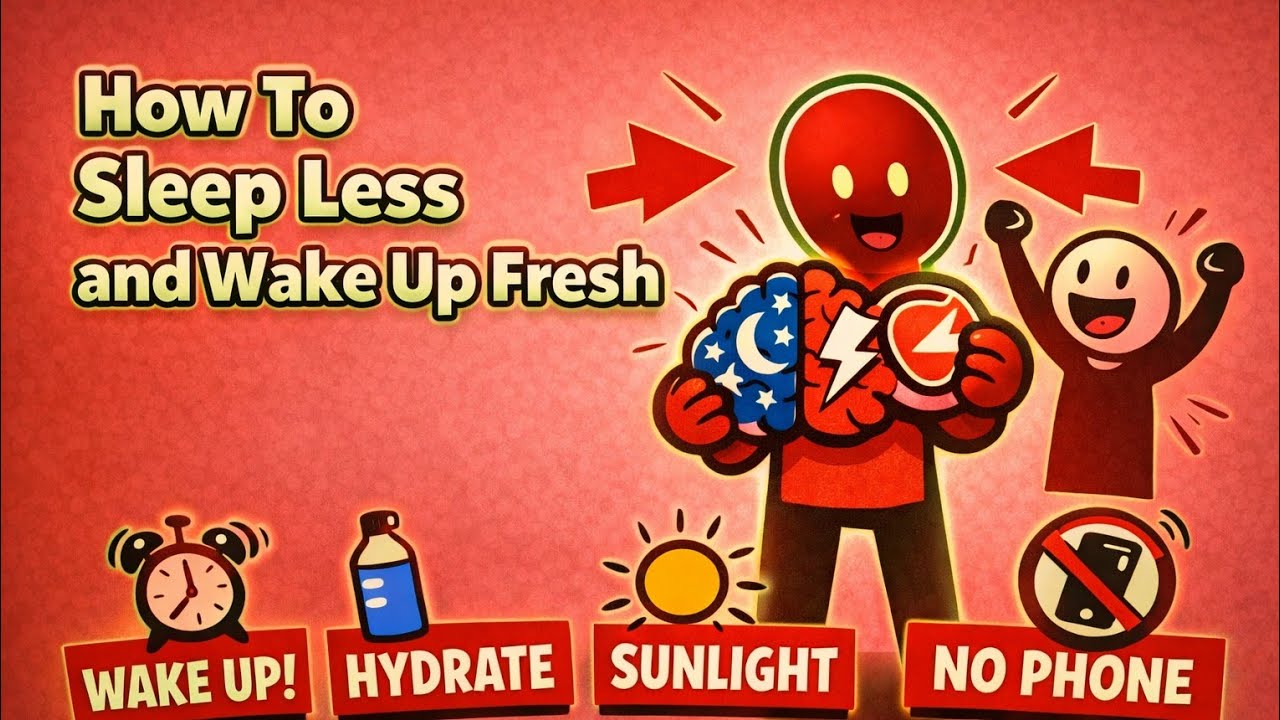 How To Sleep For Less Hours and Wake up Fresh
