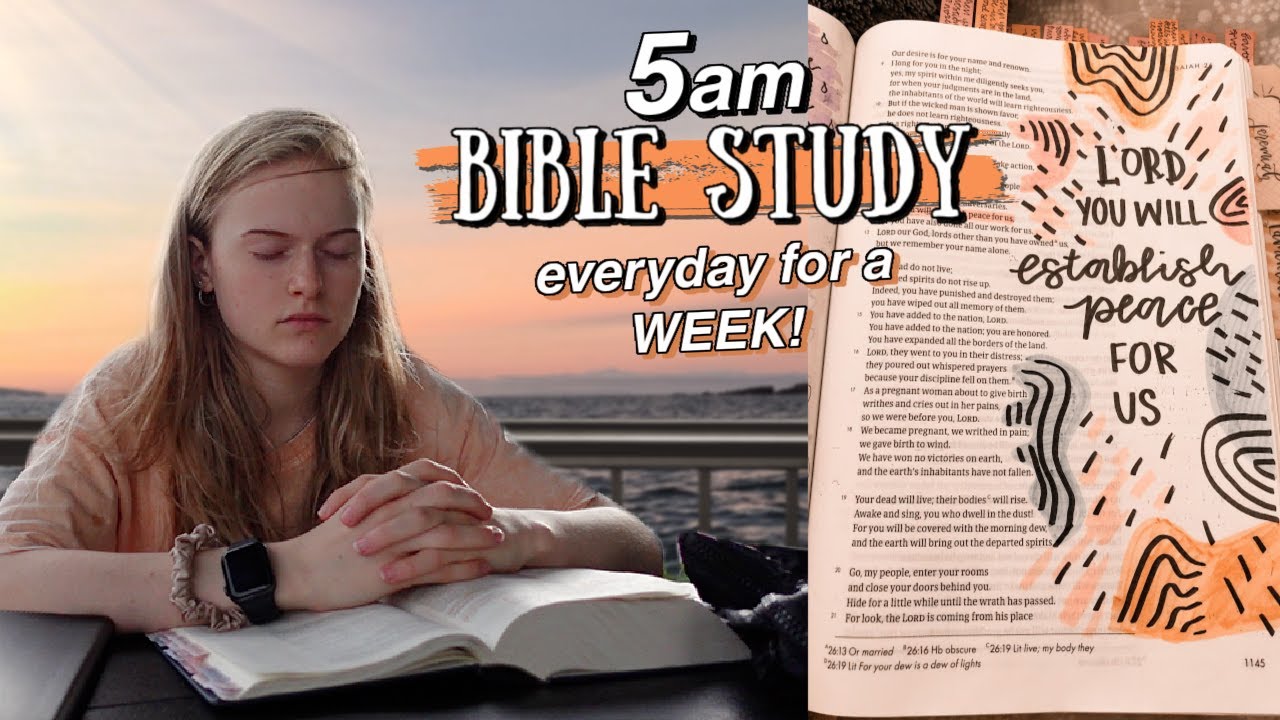 Waking up at 5AM for a week to grow closer to God