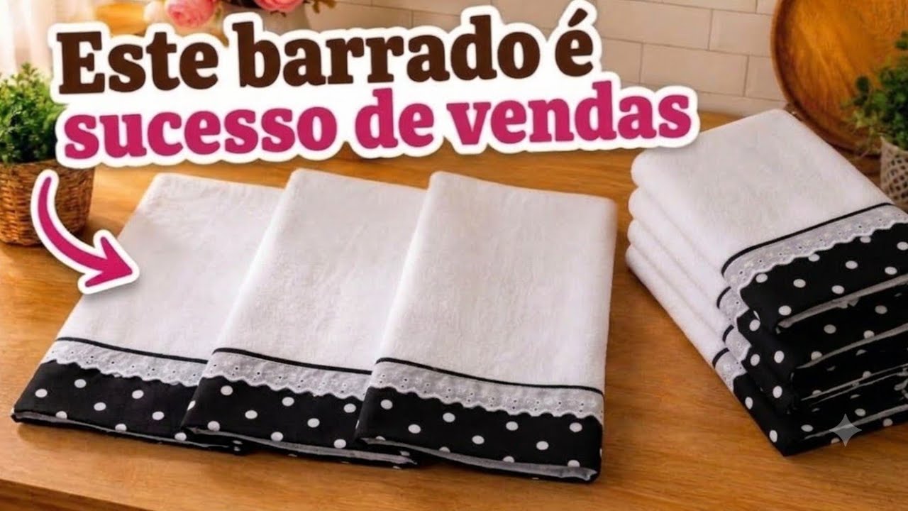 Pano de prato perfeito: tutorial rápido e fácil