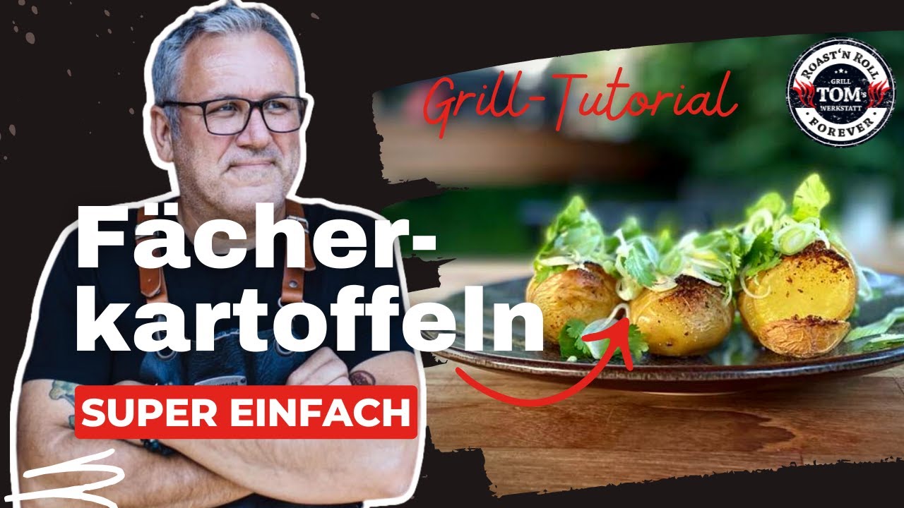 Leckere Fächerkartoffeln vom Grill 🔥