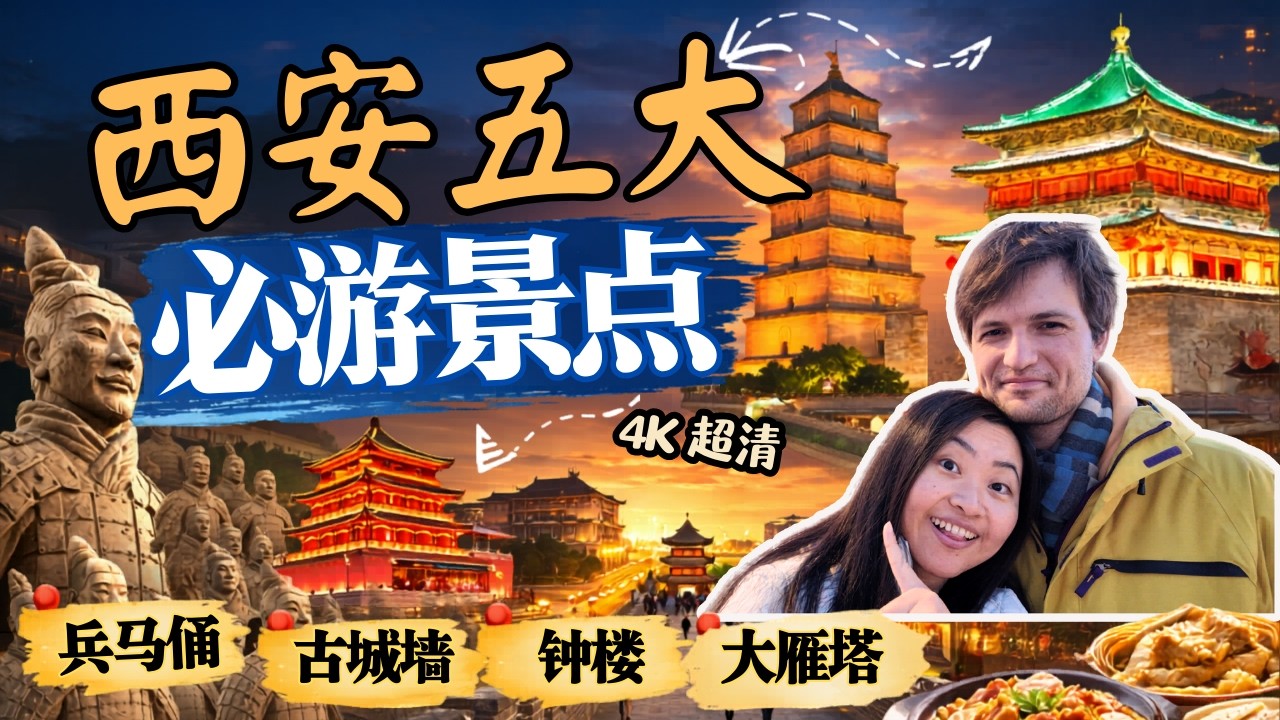 【西安旅遊攻略】3天4夜自由行怎麼玩？五大必遊景點＋路線規劃 | 第一次去西安必看🔥【兵馬俑/城牆/鐘鼓樓/大雁塔/漢陽陵】避開人潮路線&times;預約技巧&times;防坑指南 | 🇨🇳