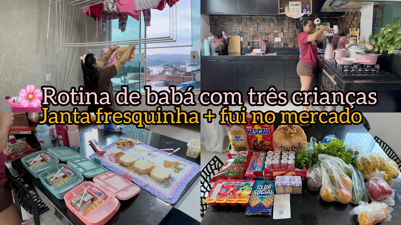 🌸ROTINA SENDO BABÁ DE TRÊS CRIANÇAS/ESTOU MORANDO NO SERVIÇO?/FIZ UMA DELÍCIA DE JANTA/ELYELMA REIS💕