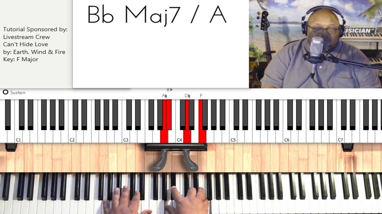 Can't Hide Love (by Earth, Wind & Fire) - Piano Tutorial