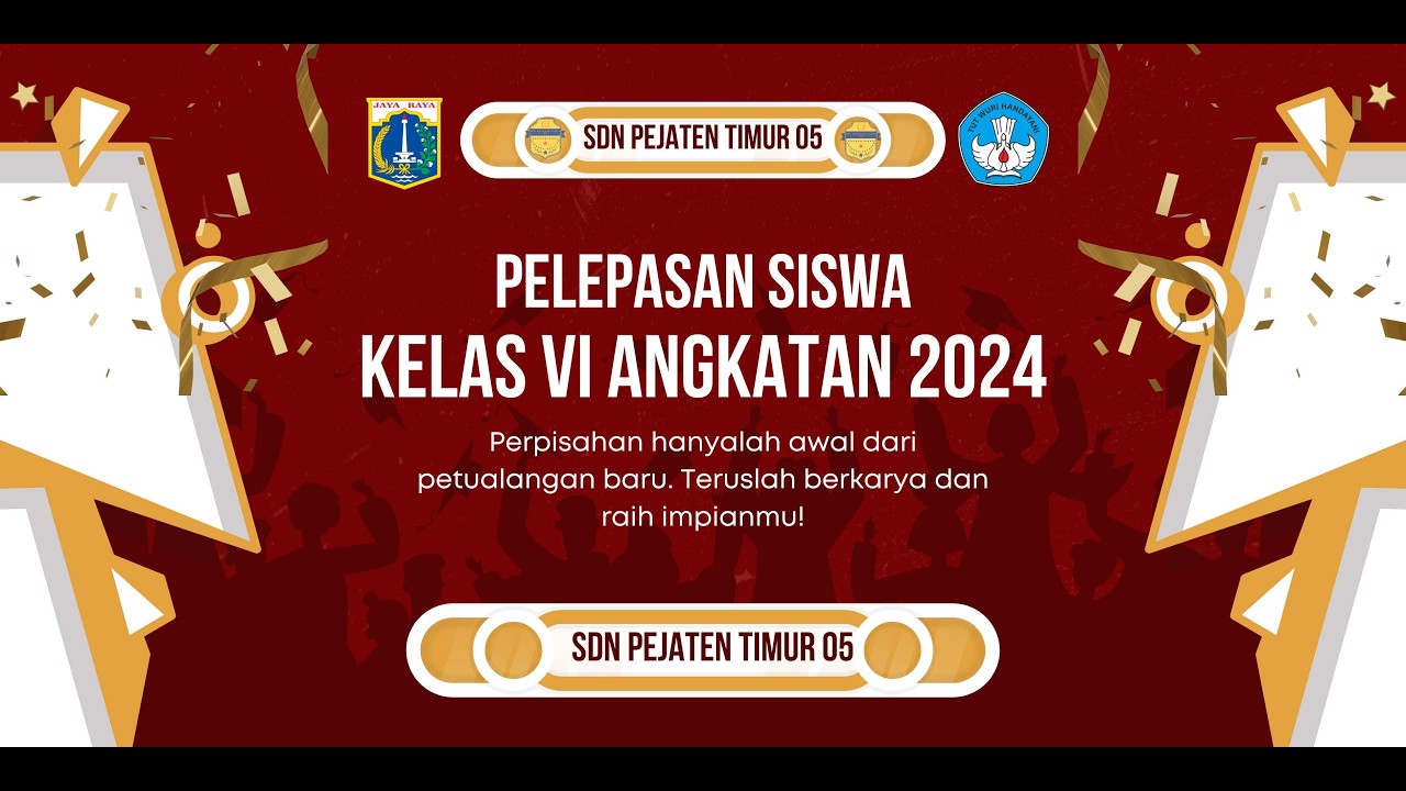 PELEPASAN SISWA/SISWI KELAS VI TAHUN AJARAN 2023/2024 || SDN PEJATEN TIMUR 05