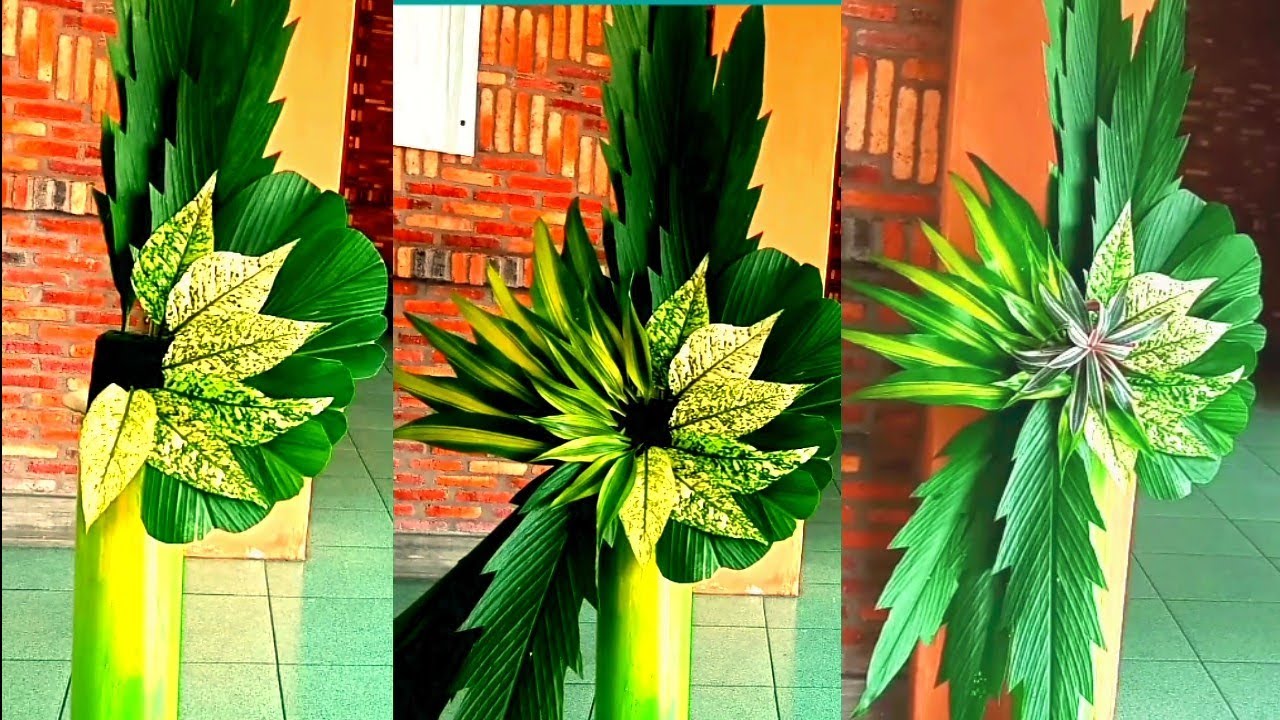 Cara Merangkai DAUN Temulawak Putih