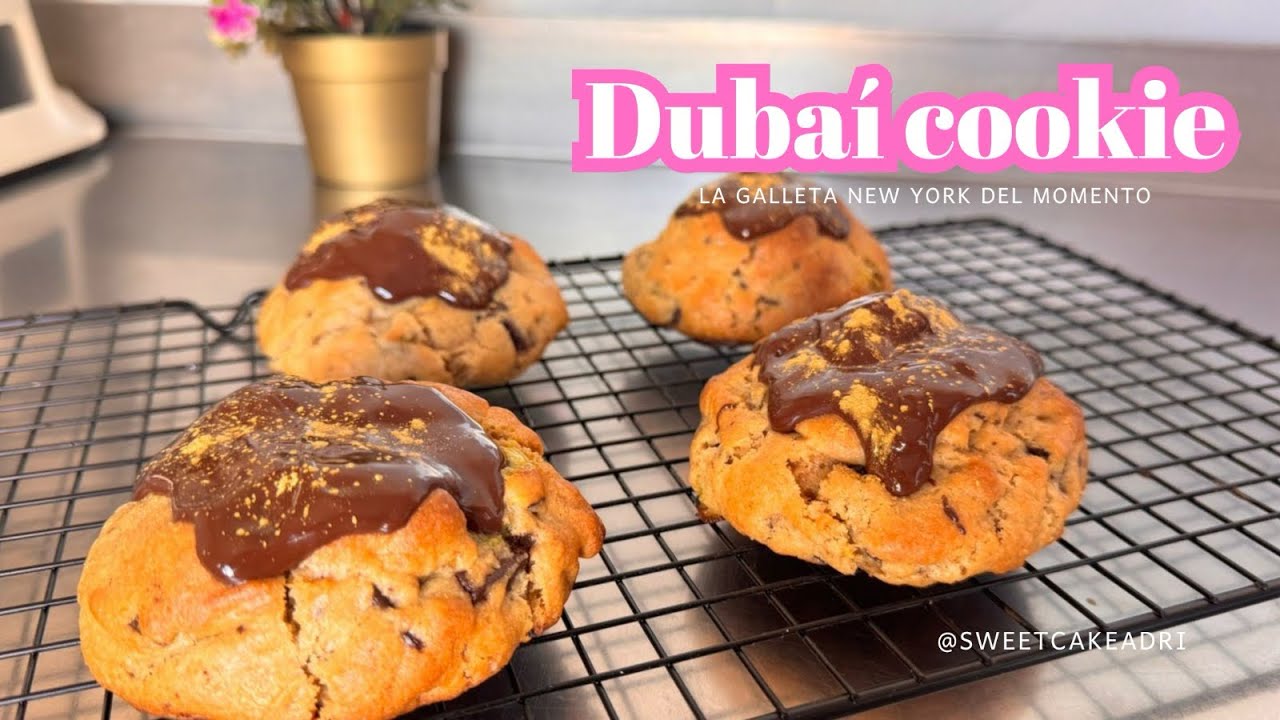 Galletas New York al estilo chocolate Dubaí🍪✨💚🤎