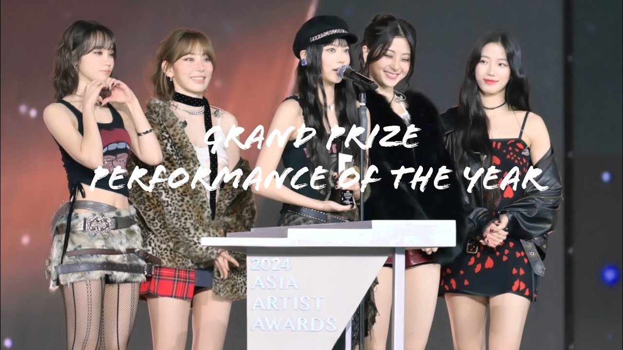 [4K]241227 르세라핌 대상 소감 직캠(LE SSERAFIM Grand Prize - Performance of the Year FANCAM) @ AAA 2024