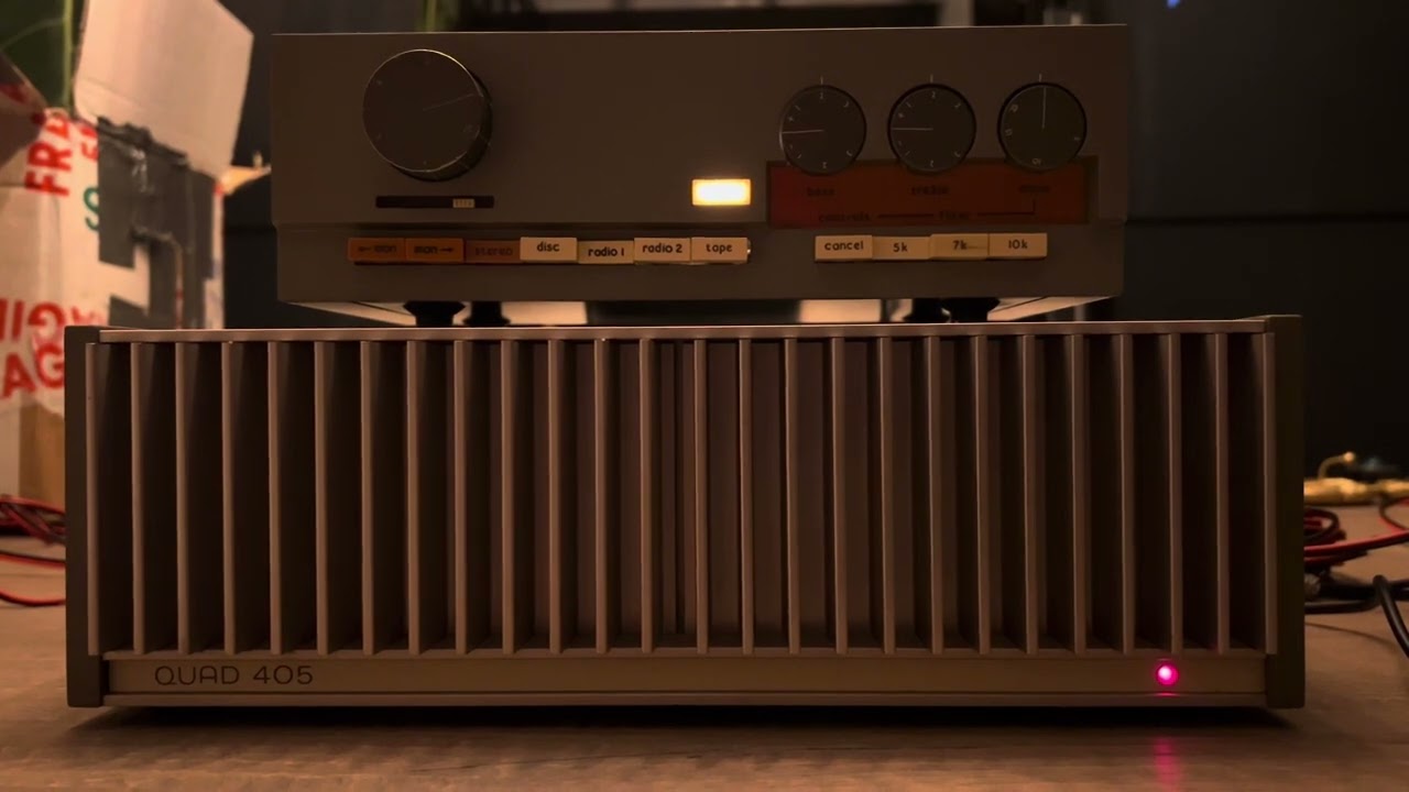 Quad 405 main & 33 pre amplifier short film.