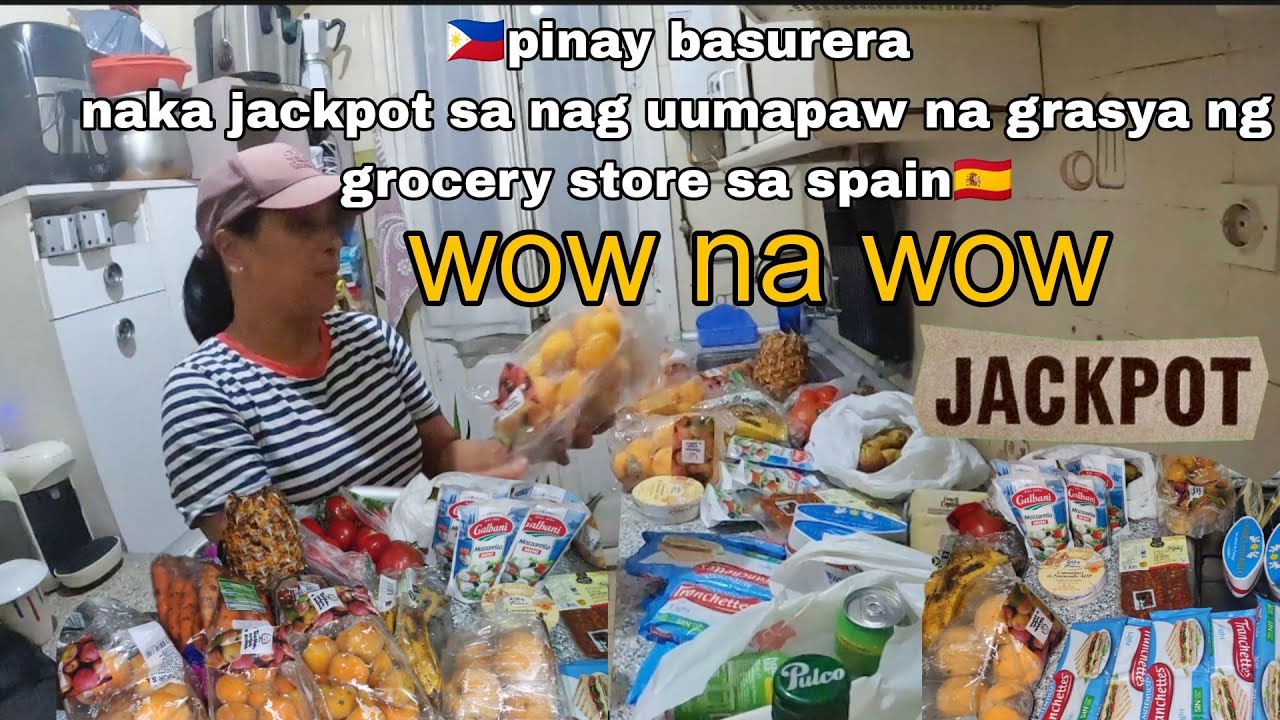 🇵🇭Solo Pinoy Dumpster diving in spain🇪🇸 naka jackpot sa mga tapon ng grocery store sa madrid spain 