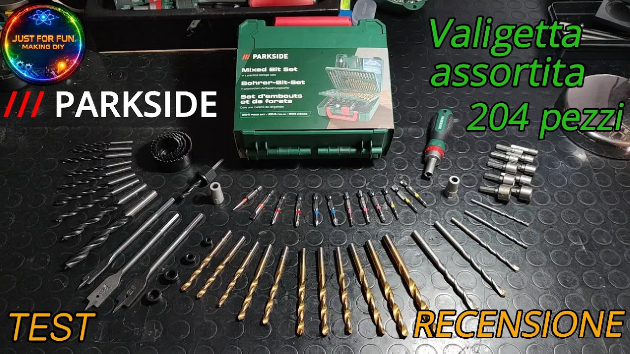 38_/// Valigetta assortita Parkside_Mixed bit set_Test e recensione