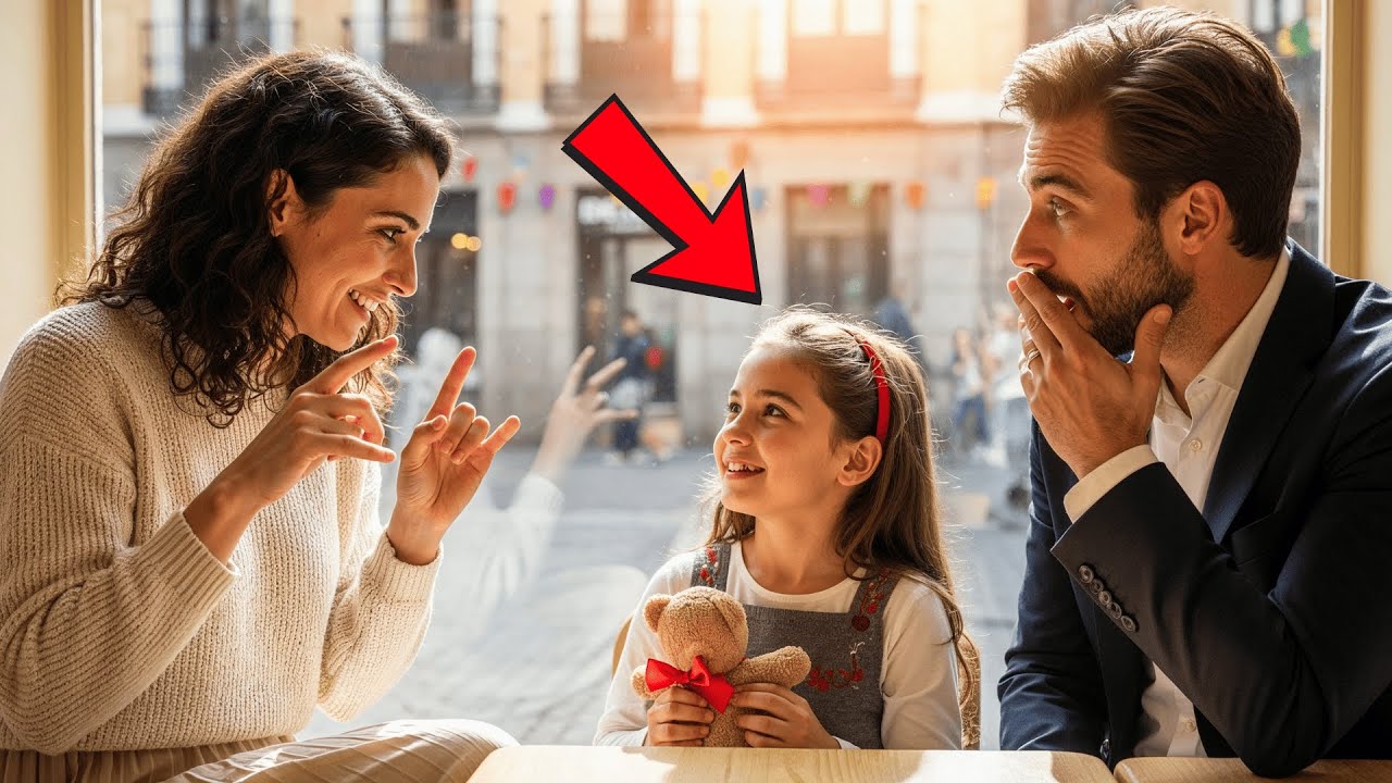 Millonario Llevó a su Hija Muda a un Café — y se Heló Cuando una Joven Usó el Lenguaje de Señas