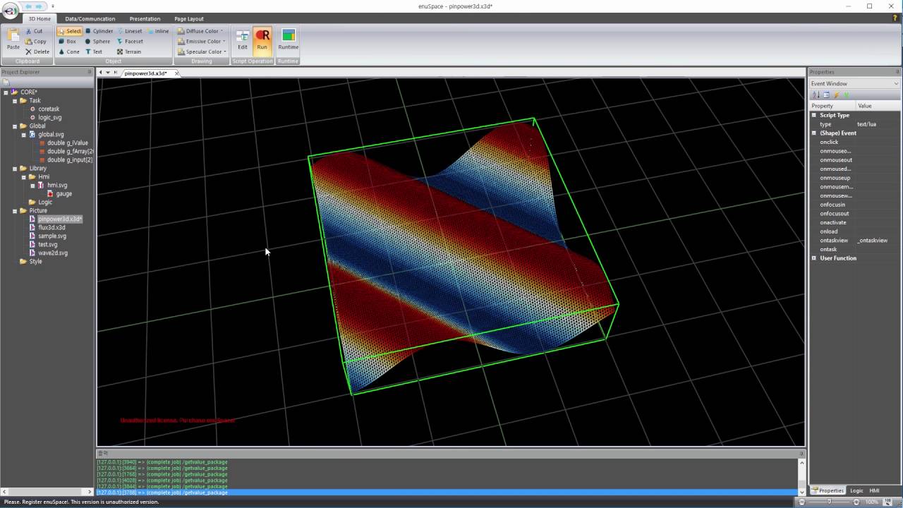 Web Visualization Display (Big Data) enuSpace