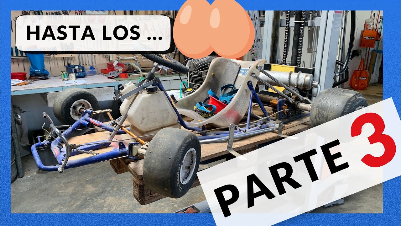 ¿Cómo RESTAURAR un KART de competición 100cc TIRO DIRECTO Motor ROTAX 2T | Parte 3...No hay manera