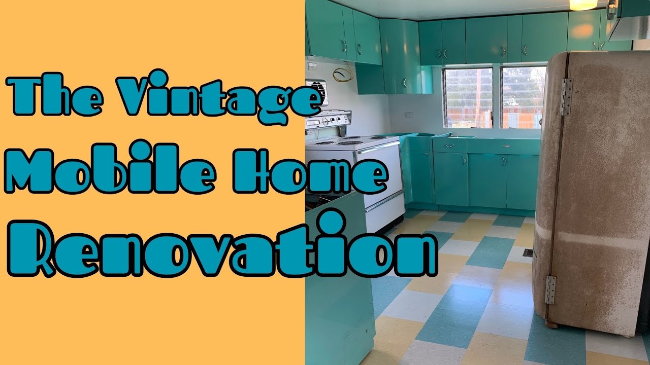 Vintage Single Wide Mobile Home Trailer Renovations: Floors #singlewidemobilehome #vintagetrailer