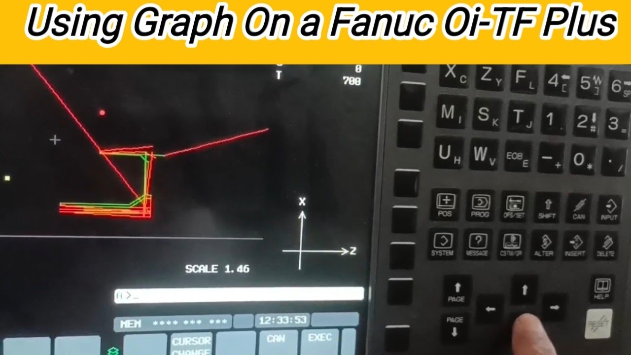 How to set  graph on Fanuc cnc machine  || cnc मशीन में ग्राफ कैसे सेट करें || cnc graph display 