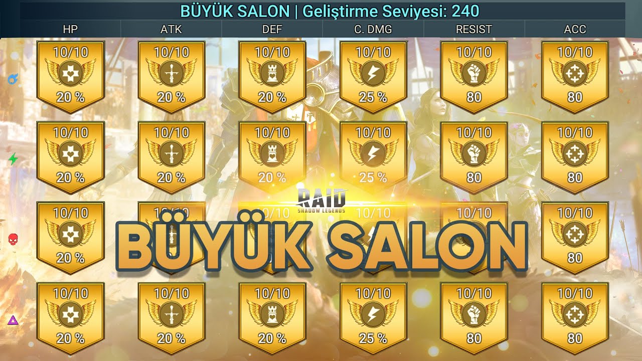BÜYÜK SALON NEDİR NE İŞE YARAR? - RAİD SHADOW LEGENDS TÜRKÇE