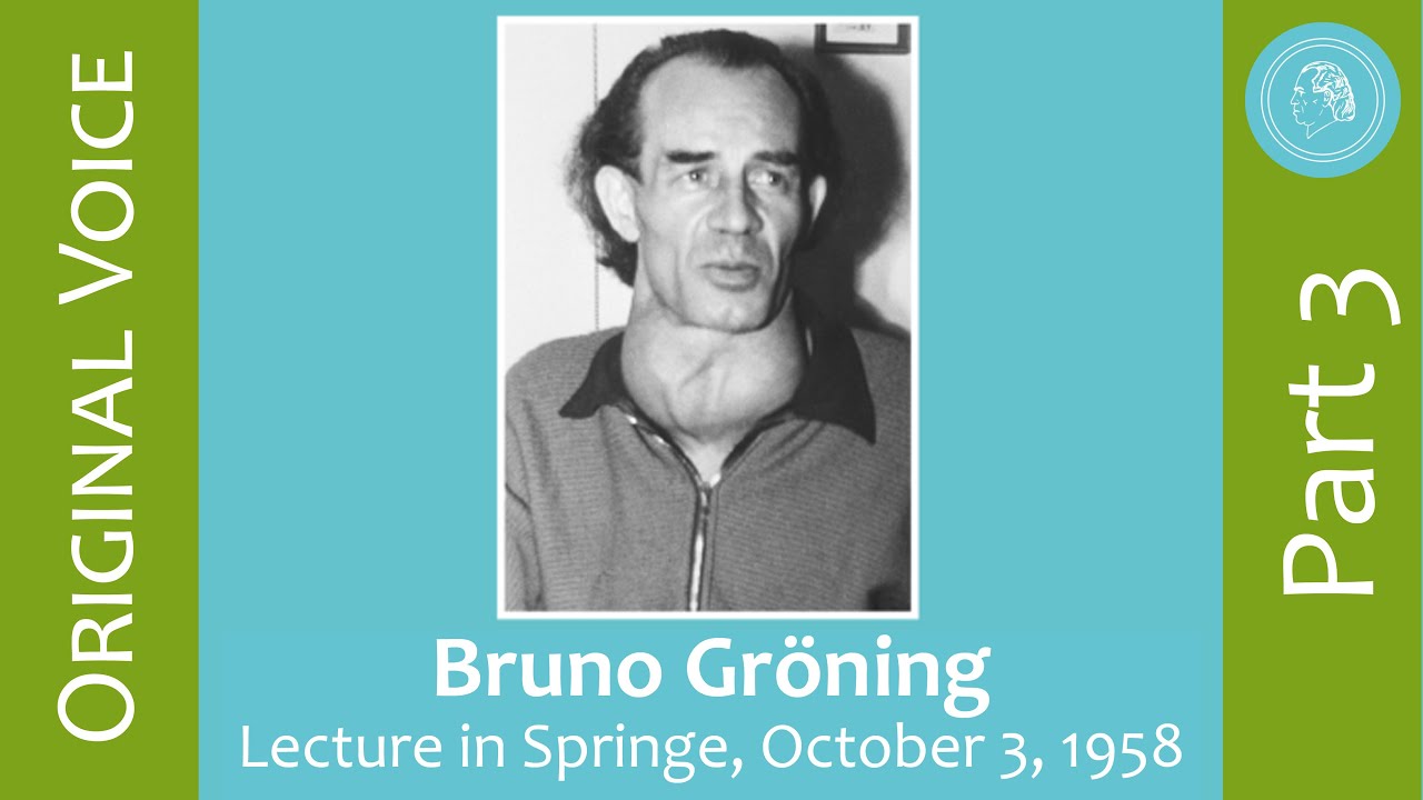 Bruno Gröning – Lecture in Springe, October 3rd 1958 – Part 3
