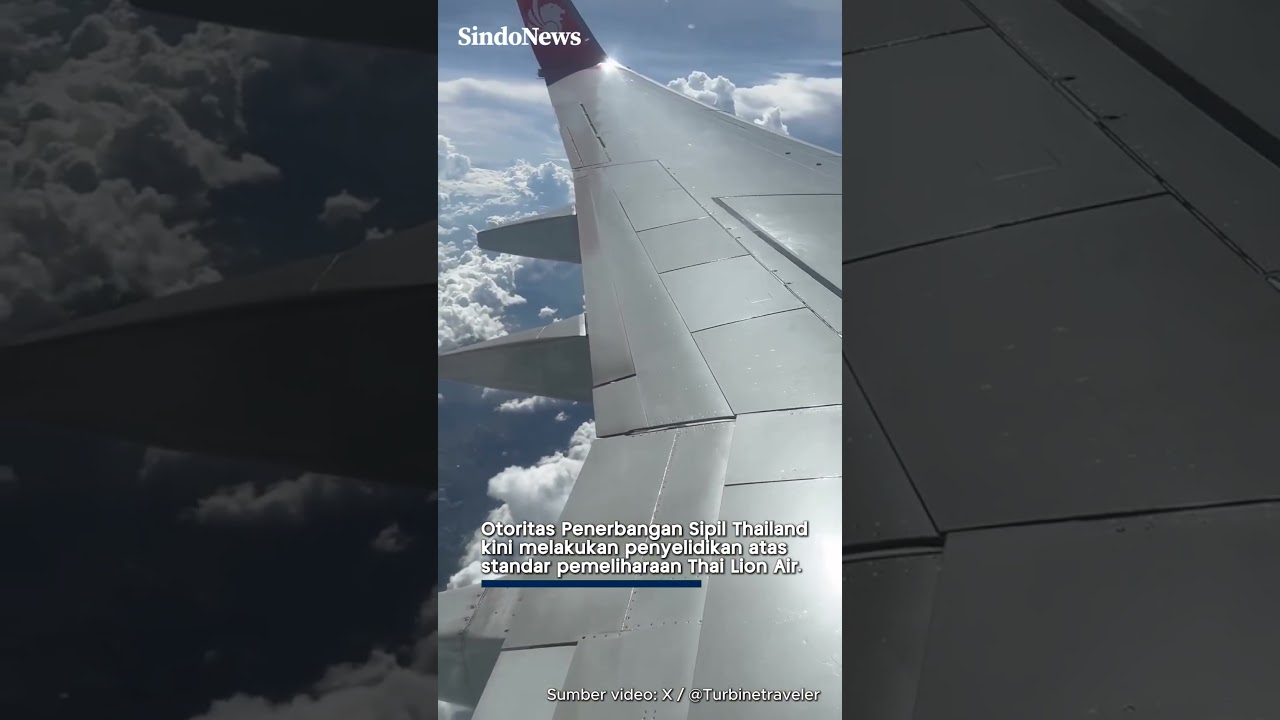 Viral! Baut Longgar di Sayap Pesawat Thai Lion Air
