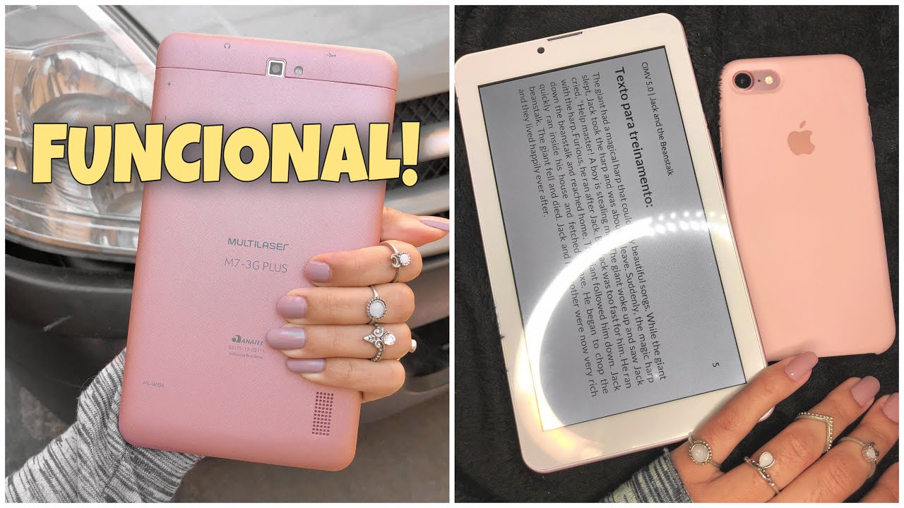 🐹 tablet ideal para estudantes - Tablet Multilaser M7S Plus 7 16GB rosa - SUPER ACESSÍVEL 💗