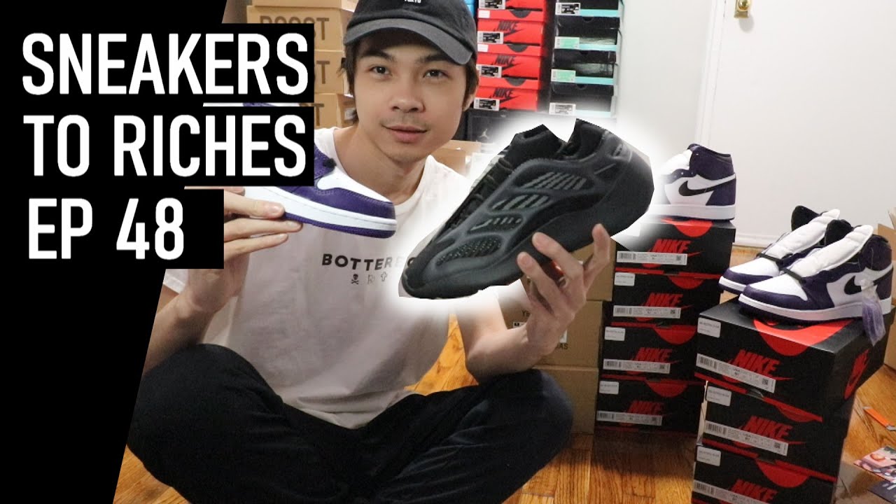Эпизод 48 — YEEZY 700 v3 Alvah & Jordan 1 Court Purple LIVE COP — Видеоблог о перепродаже | Кросс...